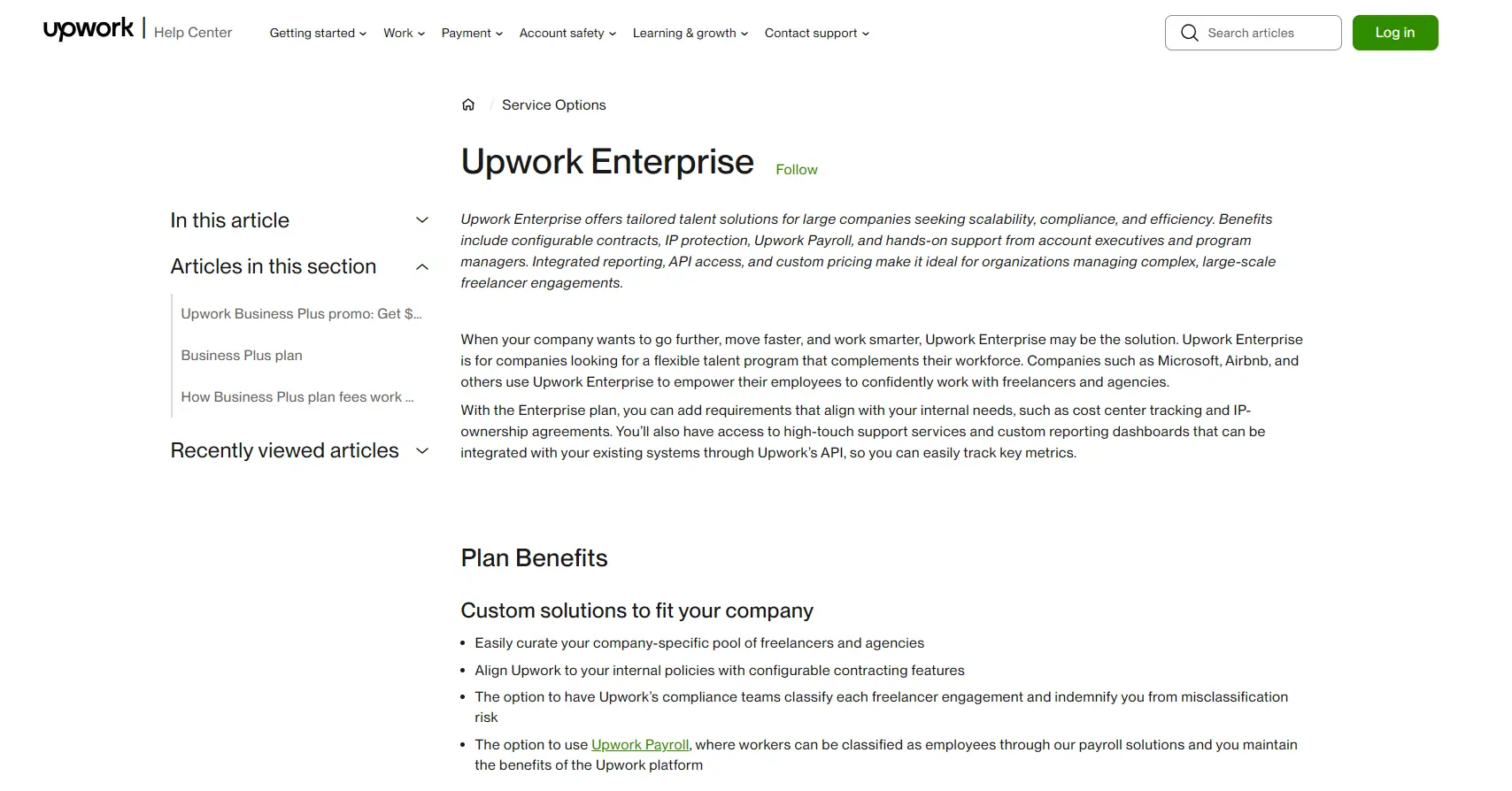 Upwork enterprise platform