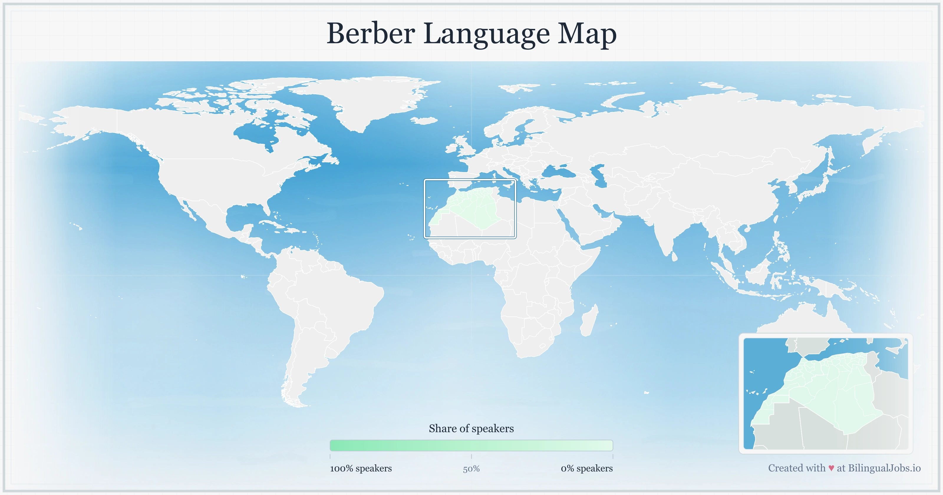 Berber language map