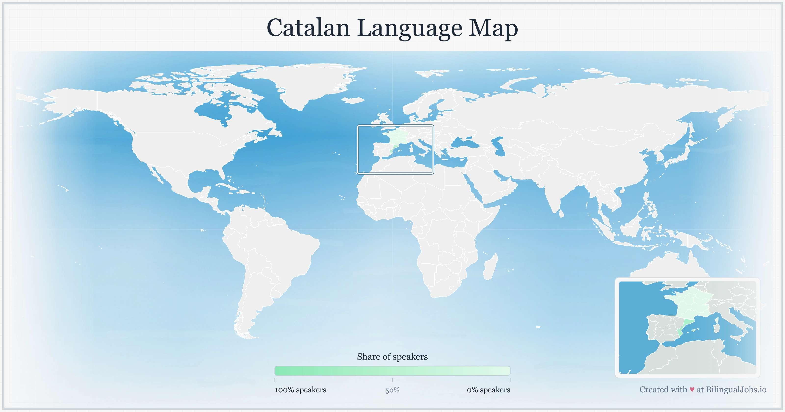 Catalan language map