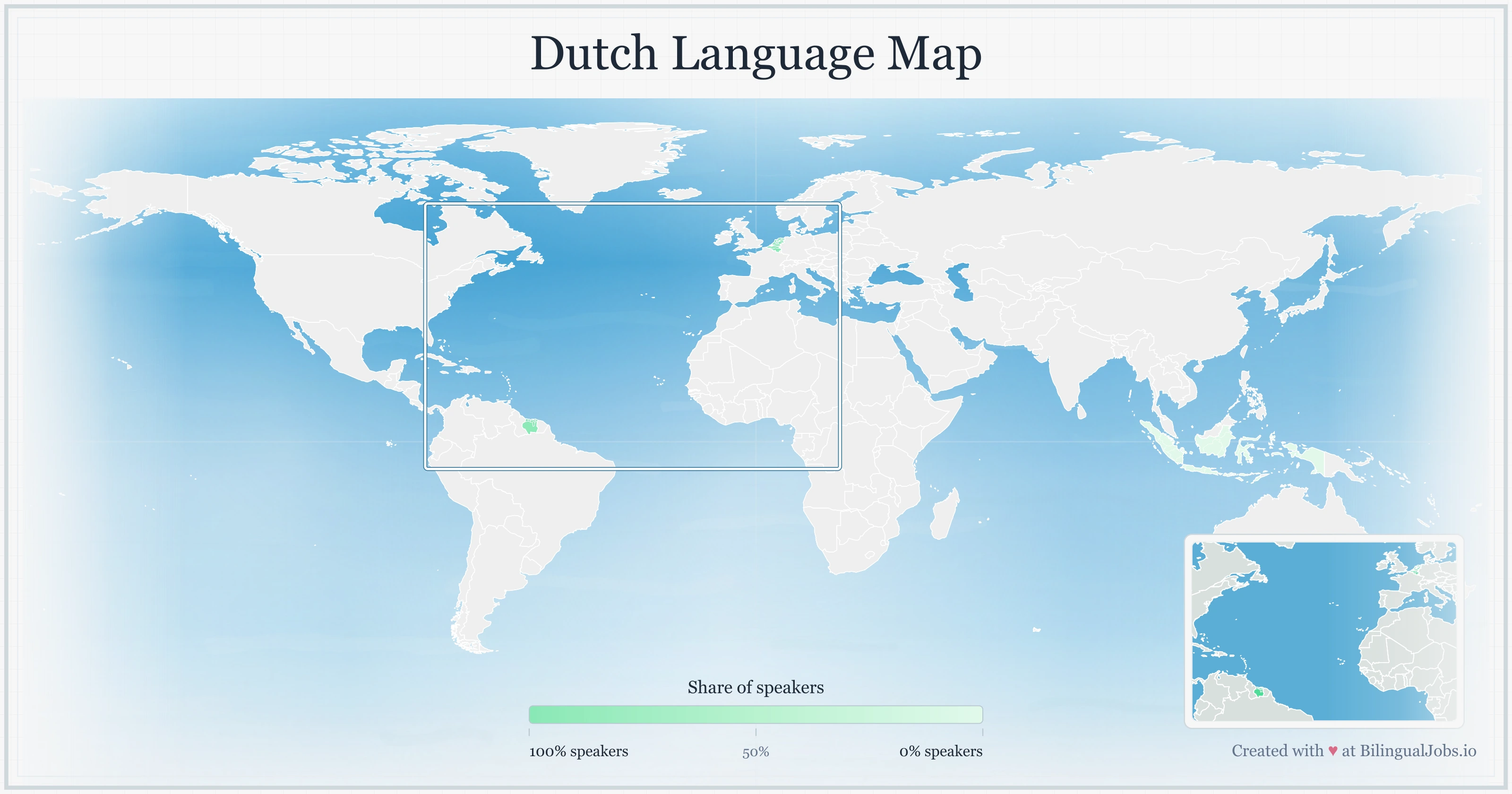 Dutch language map