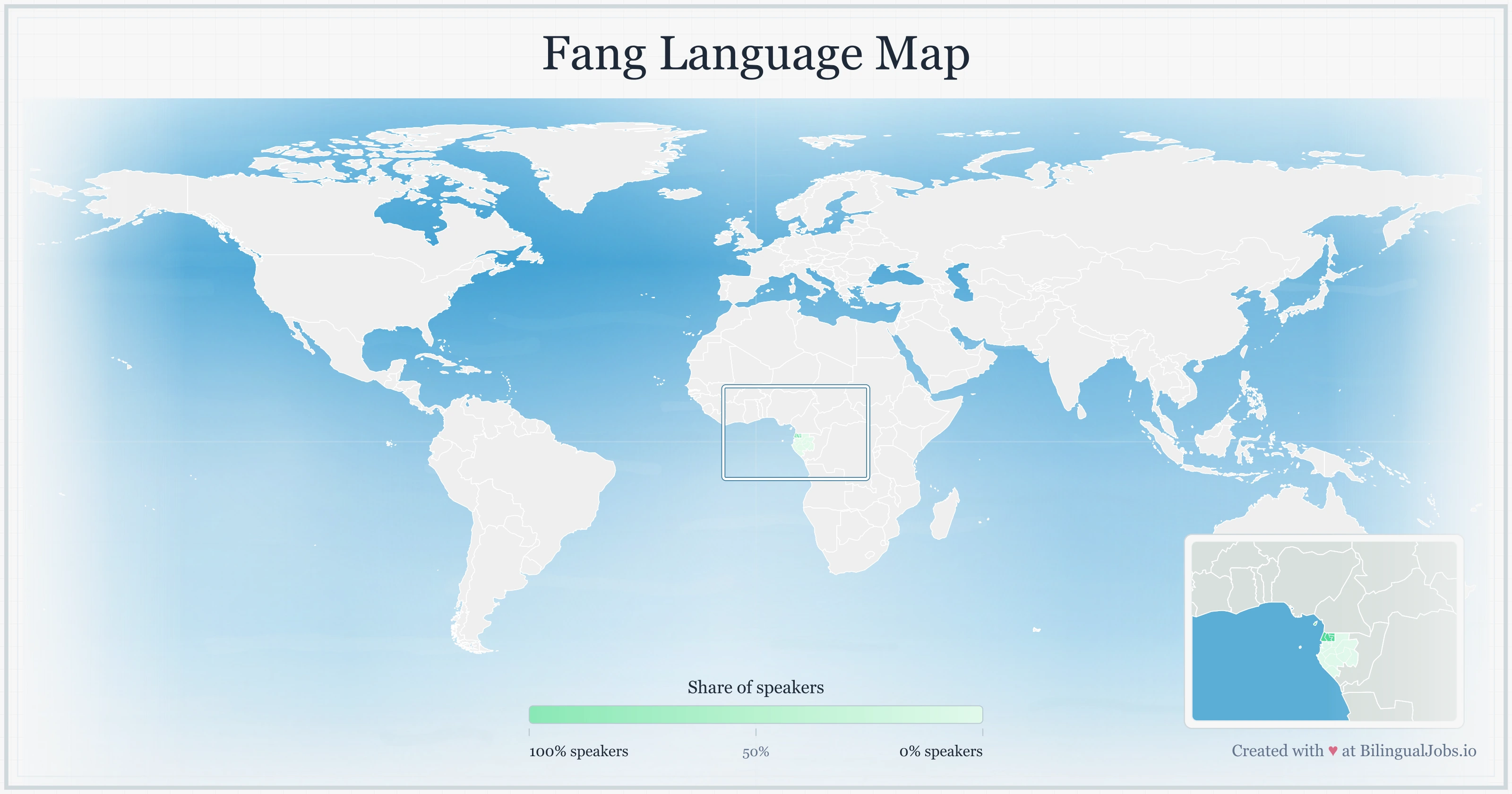 Fang language map