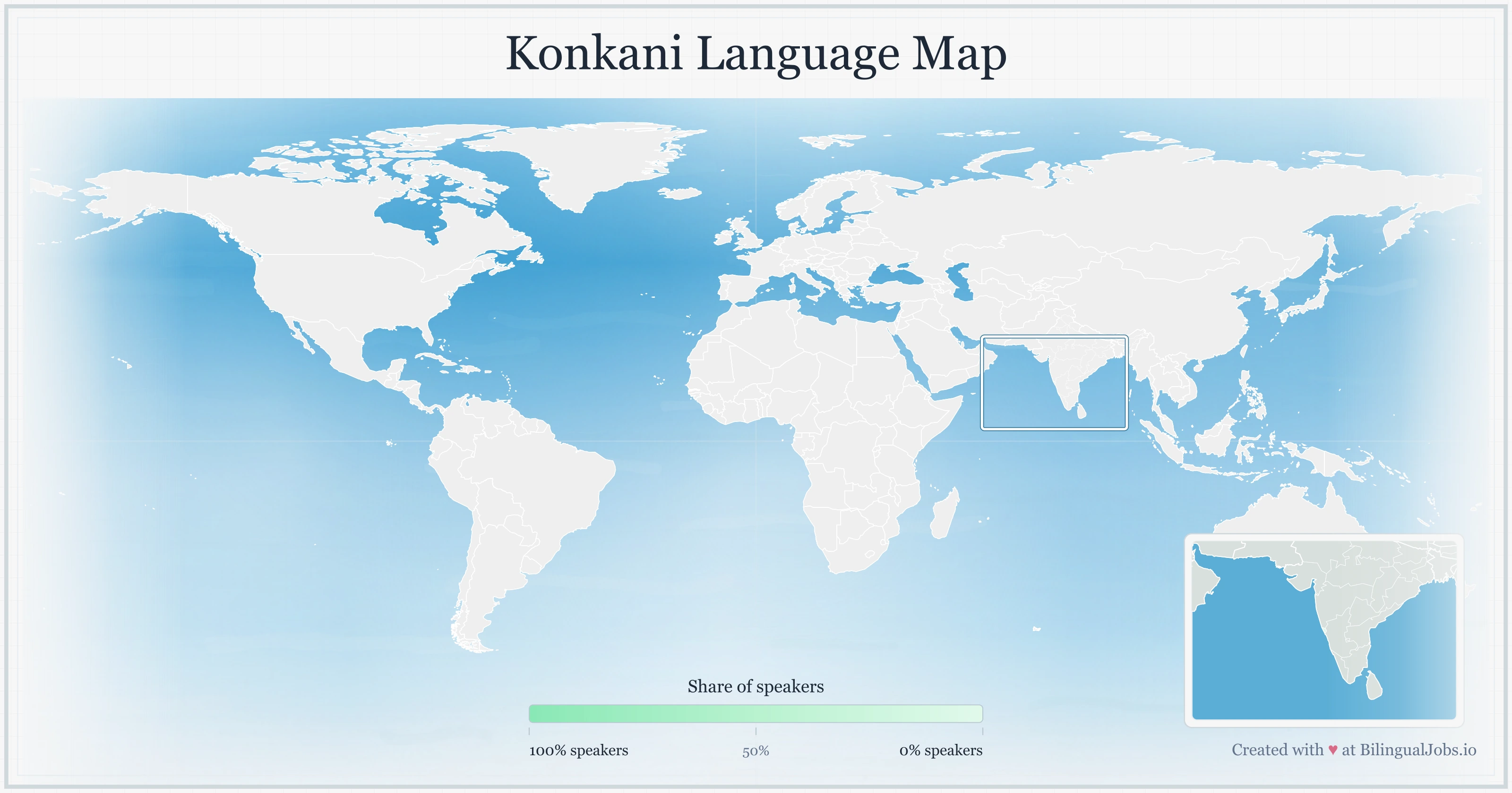 Konkani language map
