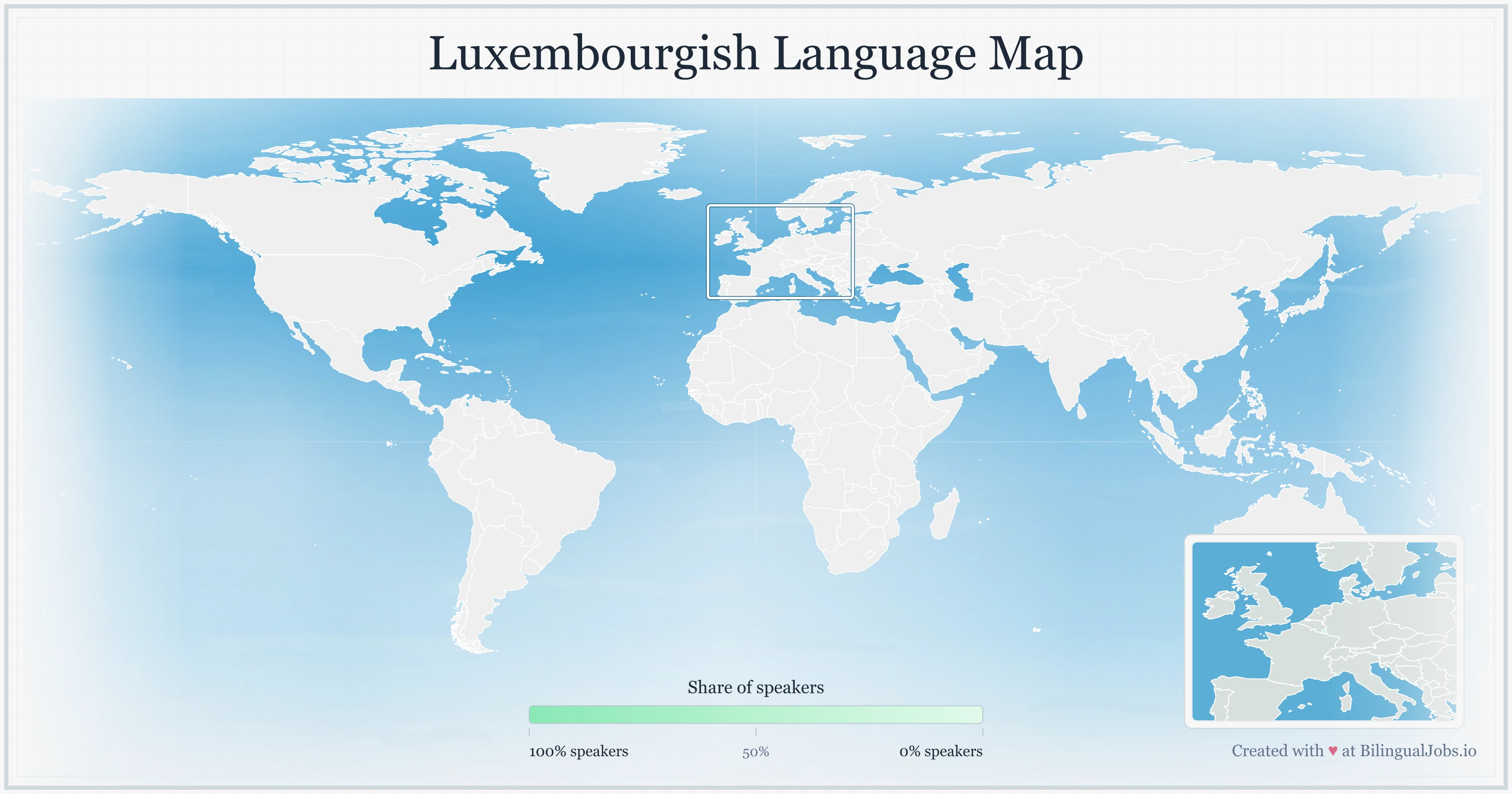 Luxembourgish language map