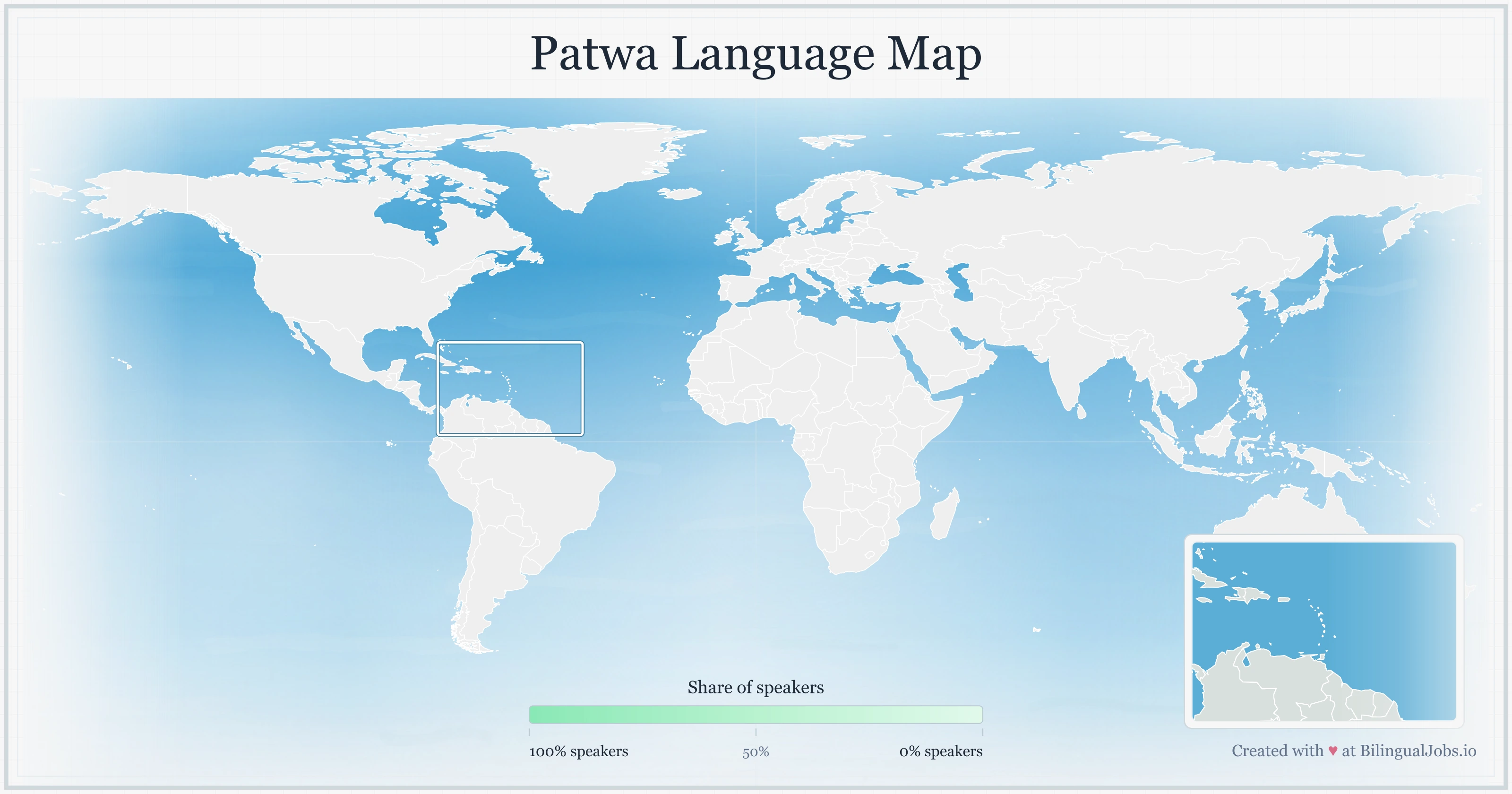 Patwa language map