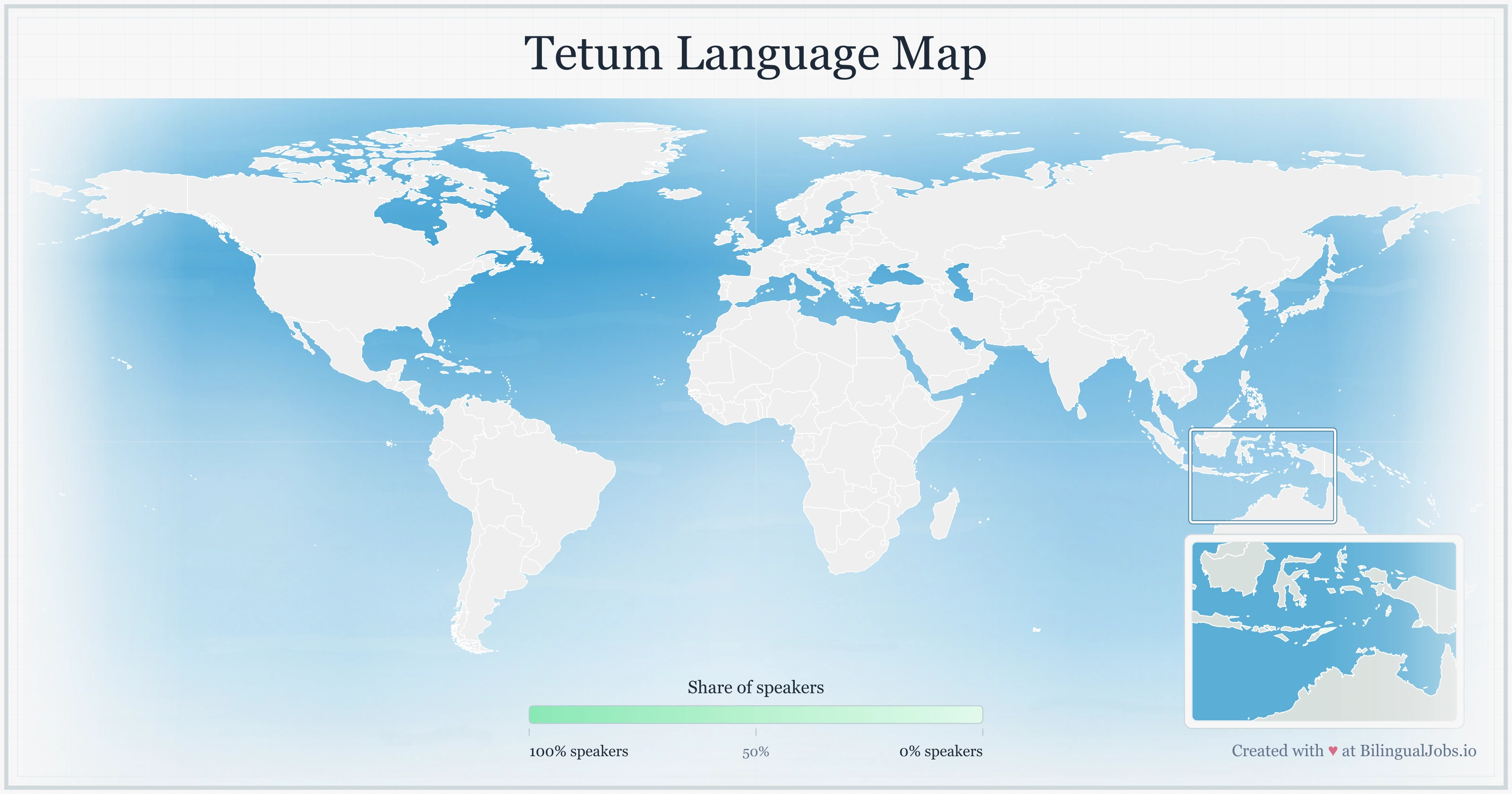Tetum language map
