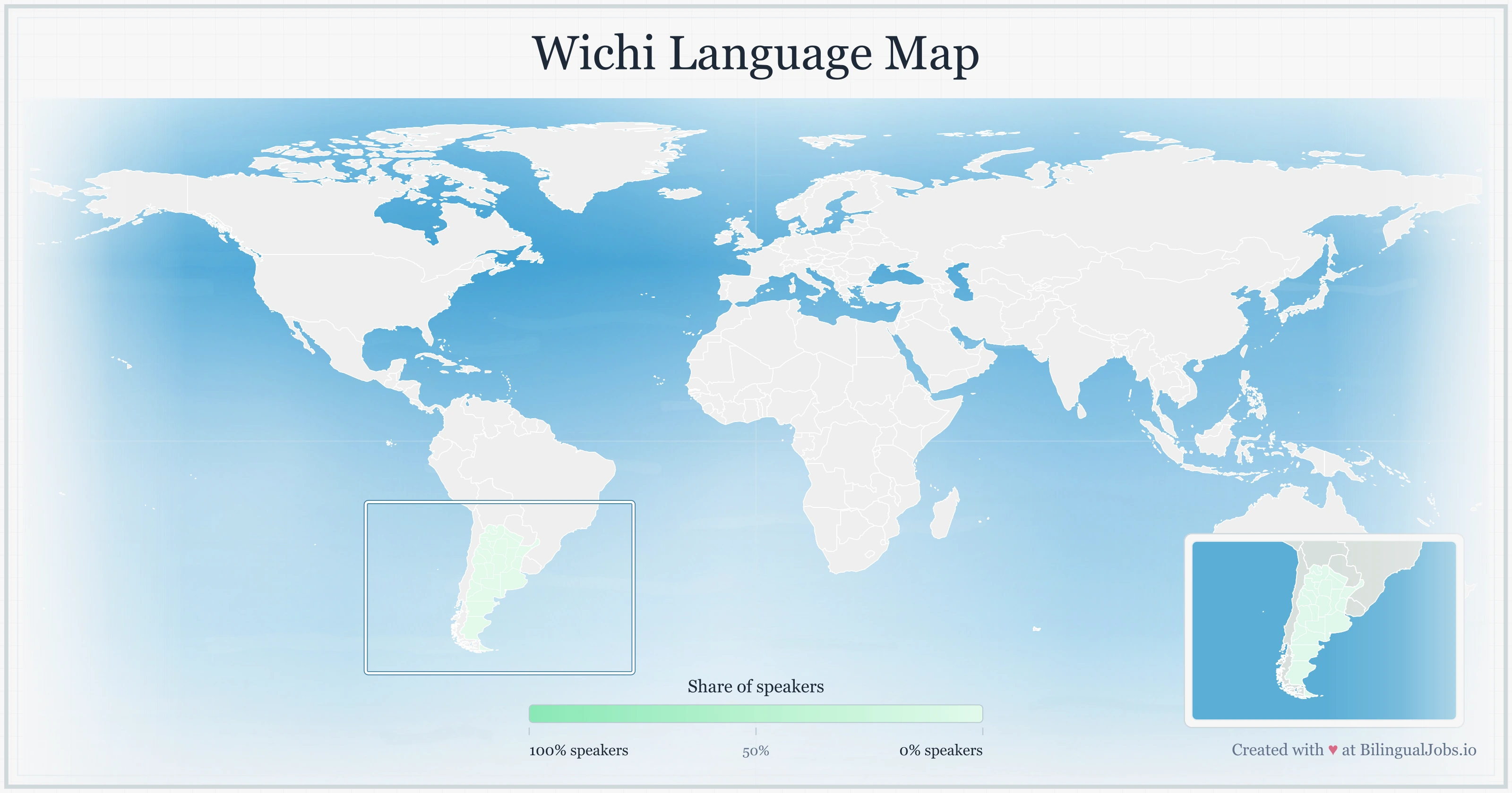 Wichi language map