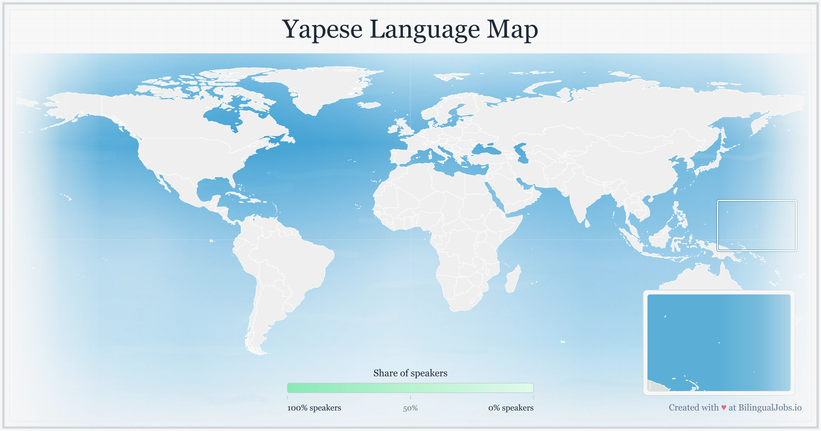 Yapese language map